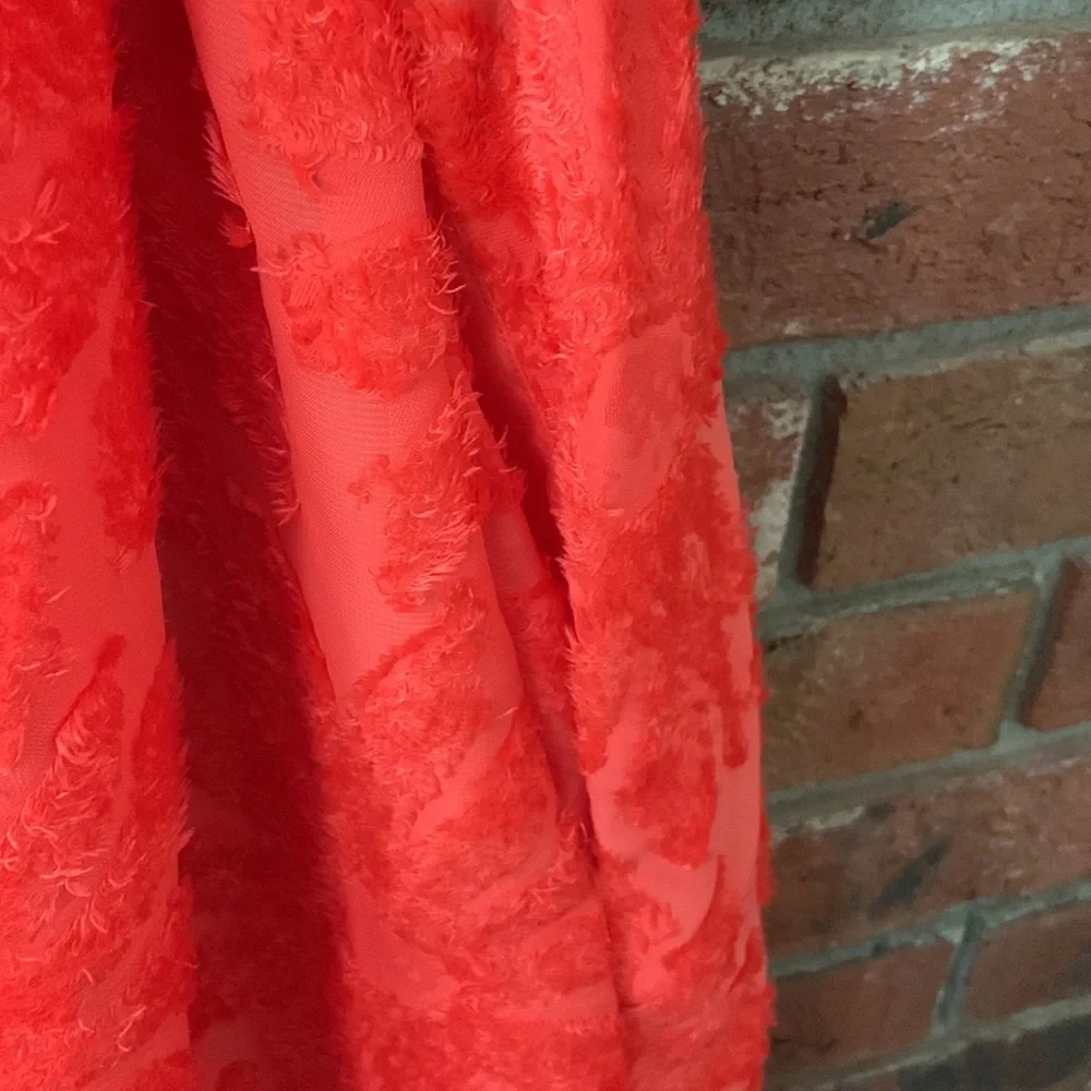 Future Collective Vibrant Orange Puff Sleeve Dress
